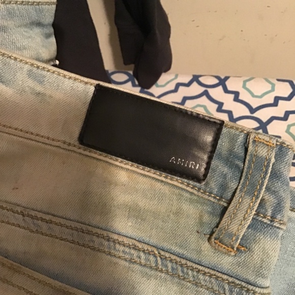 😎🔥#199, AMRI, men’s jeans, new, distressed, size 38x32, see photos - Picture 4 of 9